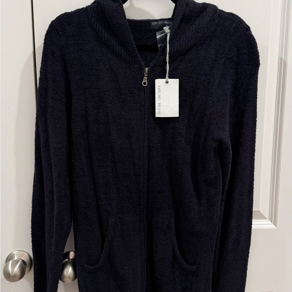 Barefoot Dreams Charcoal Hooded Jacket